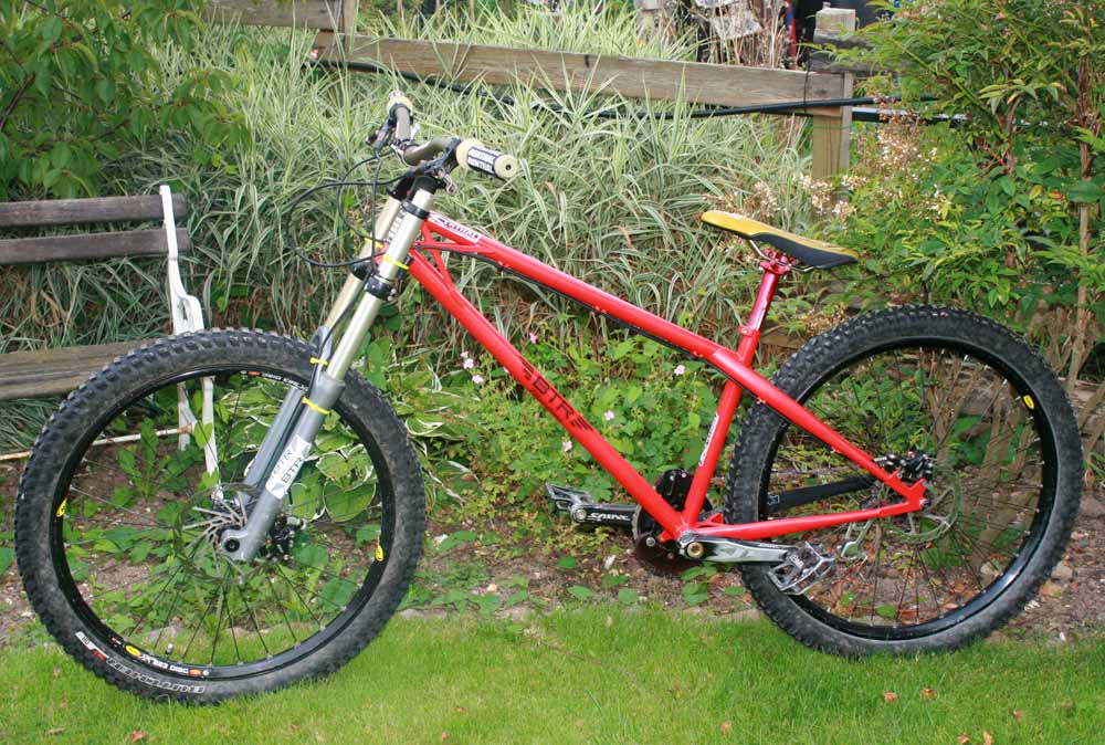 hardtail with downhill forks